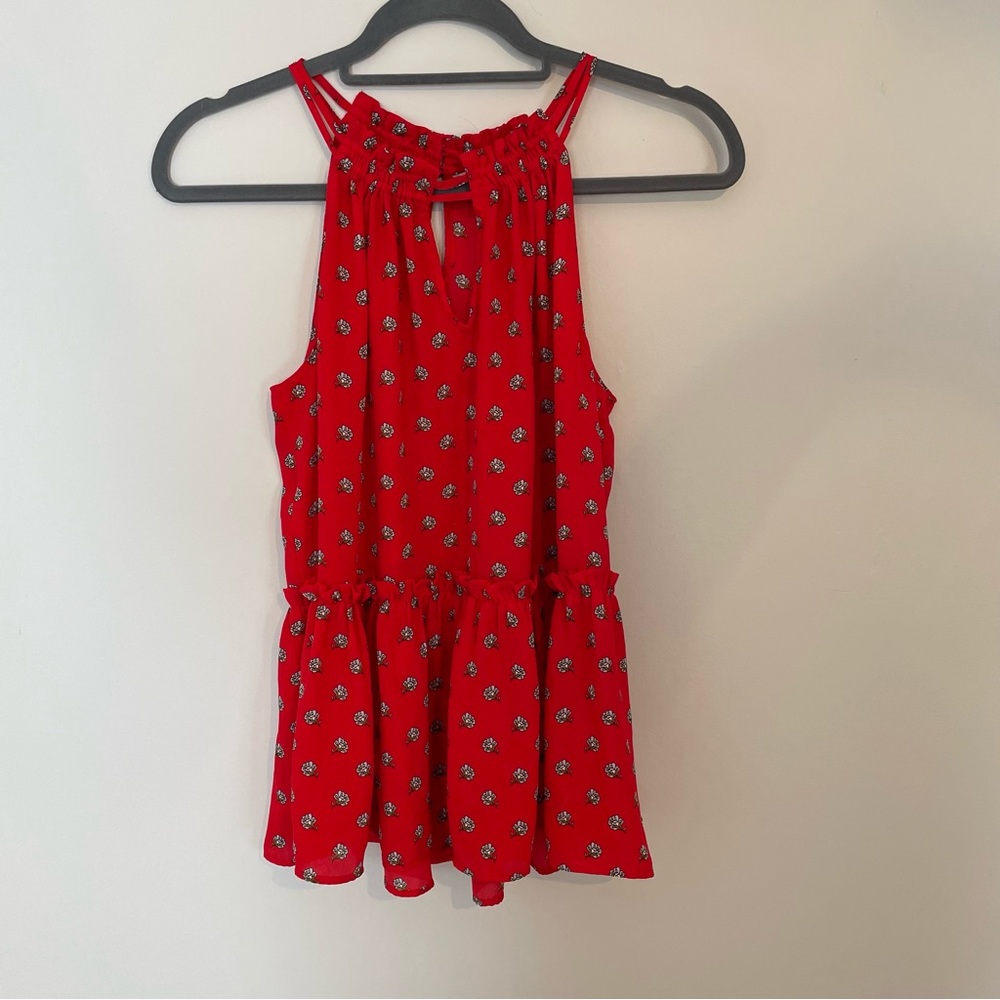 LOFT High Neck Sleeveless Blouse Size M